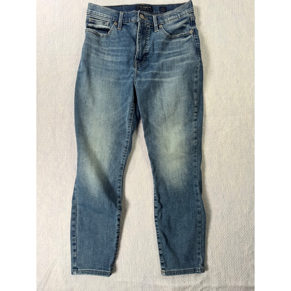 Lucky Brand High Rise Skinny Jeans Womens 4/27 Medium Wash Blue Denim Ankle